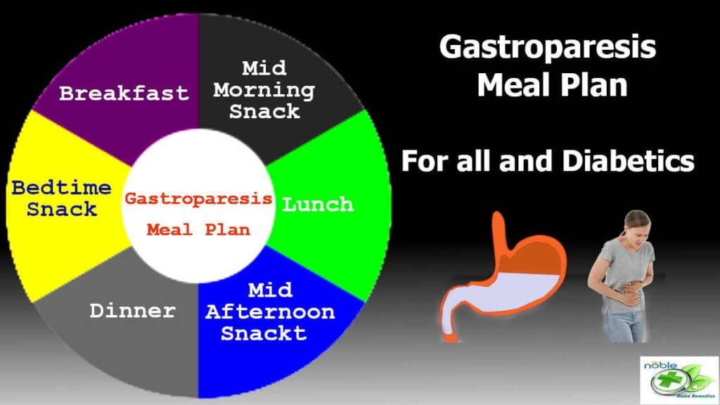 Gastroparesis diet and meal plan including for diabetics