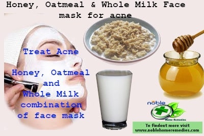 Honey Oatmeal and whole milk face mask for acne Honey Oatmeal and whole milk face mask for acne