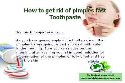How to get rid of pimples fast - Toothpaste