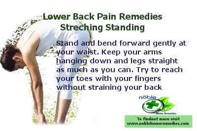 Lower Back Pain Remedies - Stretching Standing