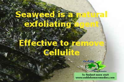 Seaweed is a natural exfoliating agent for Cellulite