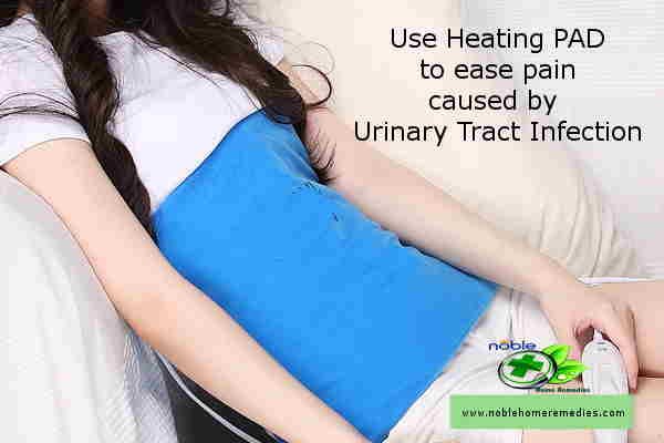 Use Heating PAD to ease pain caused by Urinary Tract Infection